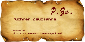 Puchner Zsuzsanna névjegykártya